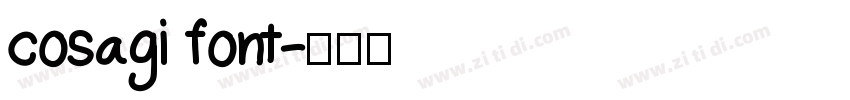 cosagi font字体转换